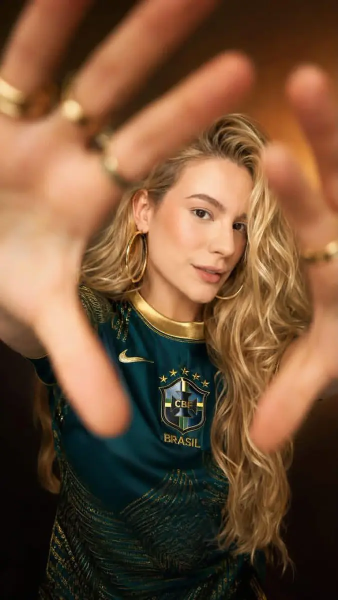 Brazil Football Fan Fashion Portrait Vikas edit example
