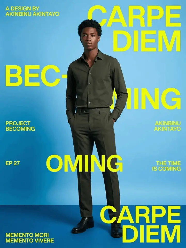 Carpe Diem Fashion Typography Poster Vikas edit example