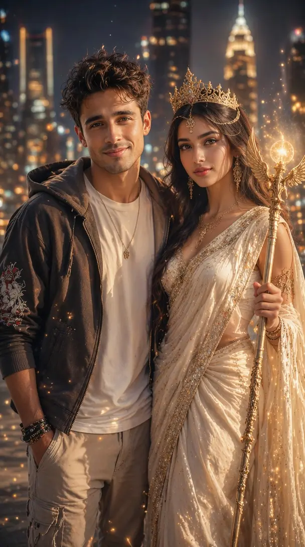 Fantasy Indian Couple Portrait Vikas edit example