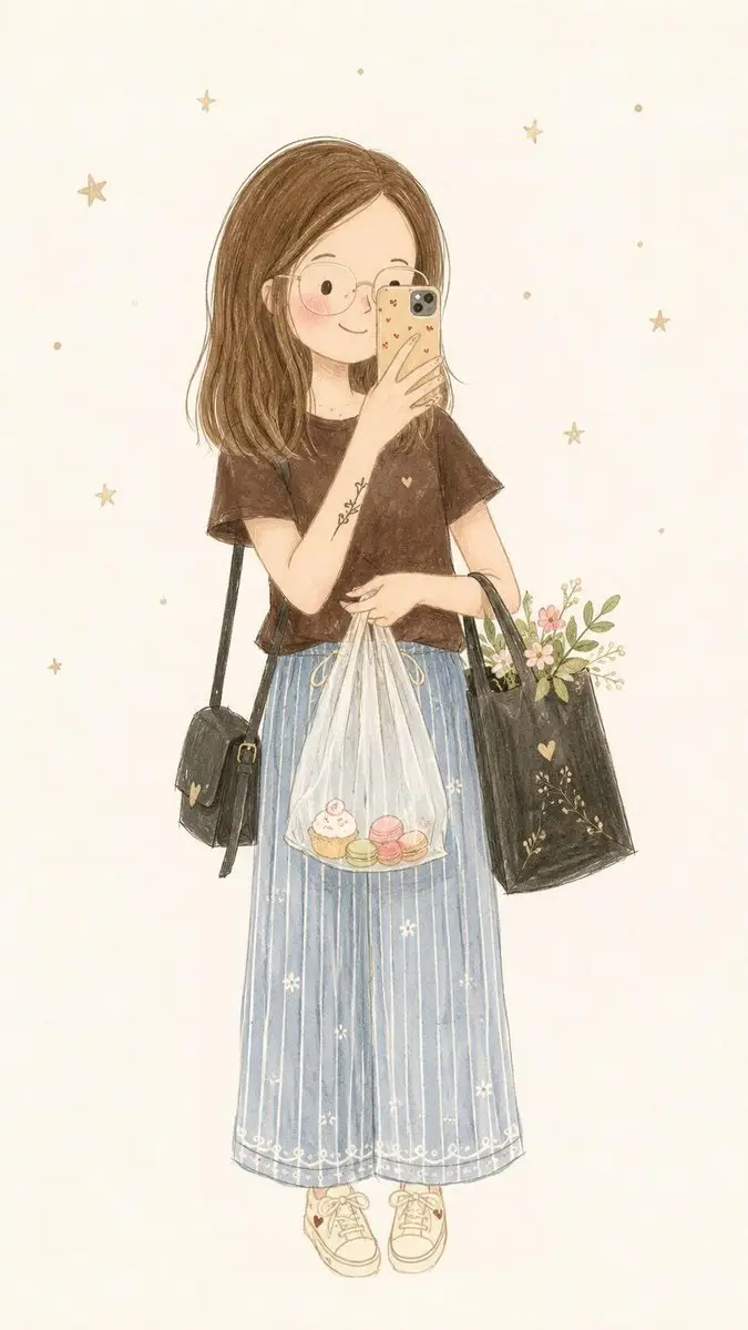 Minimalist Fairy-Tale Children's Illustration example