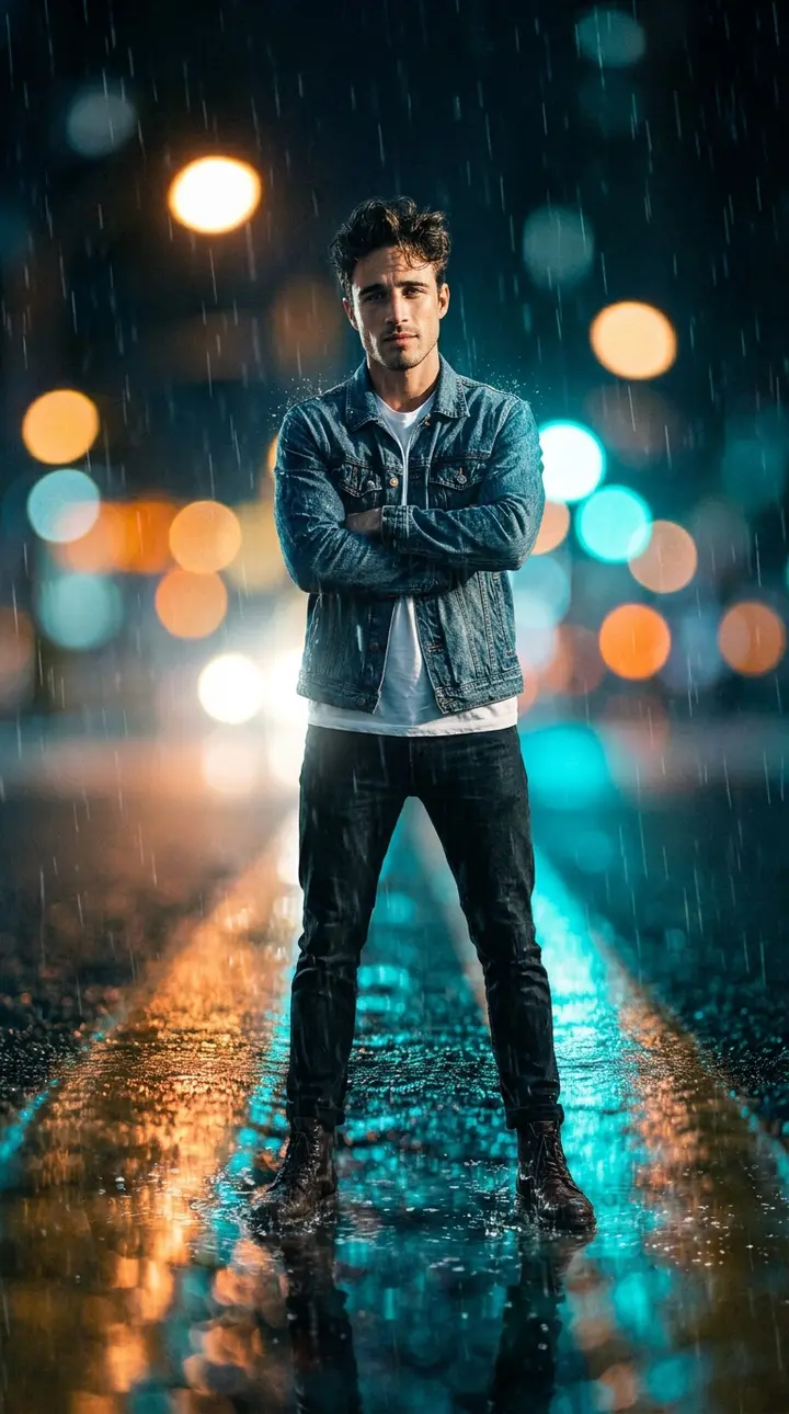 Rainy Street Urban Portrait Vikas edit example