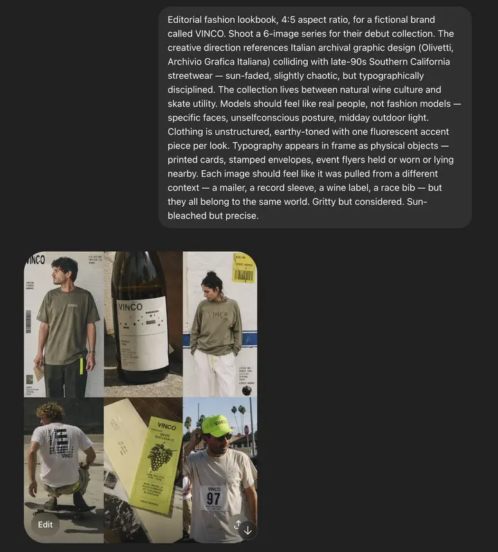 VINCO Editorial Moodboard Screenshot Vikas edit example